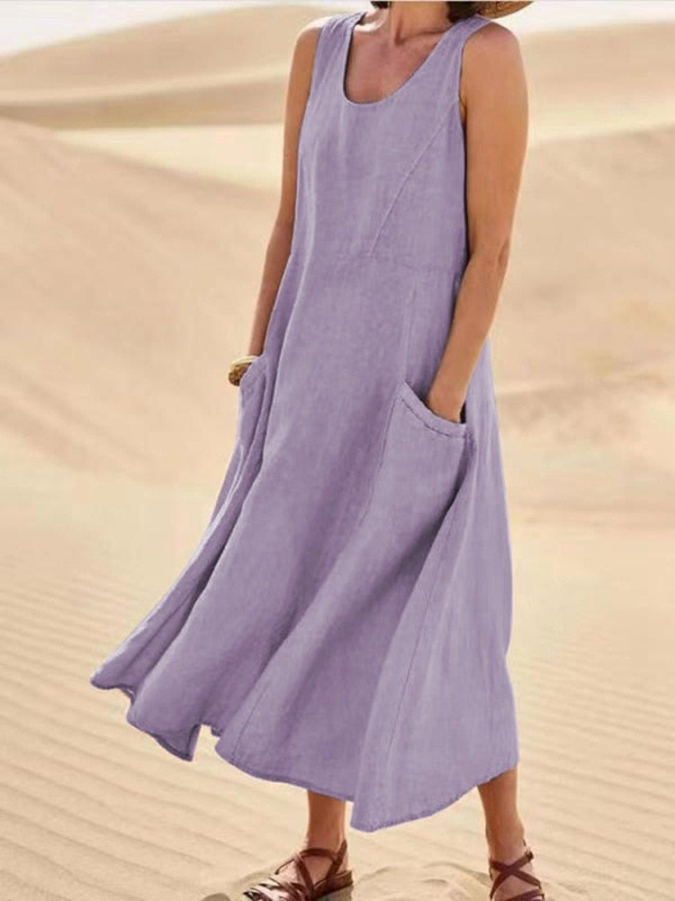 Women's Summer Midi Dress — TOPNEWPLACE (view 4)