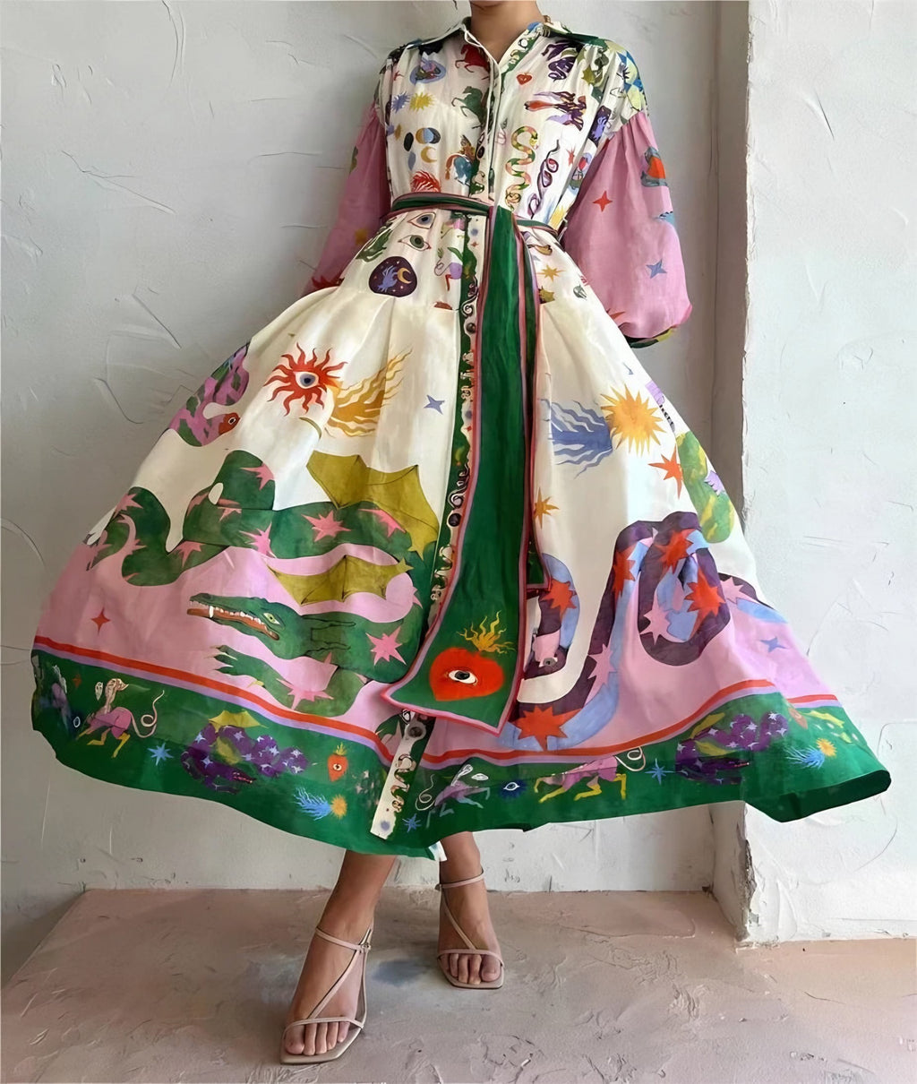 Women's Wrap Long Sleeve Maxi Dress — view 4