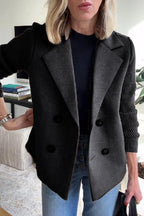 Johanna | Women’s Knit Double Breasted Blazer