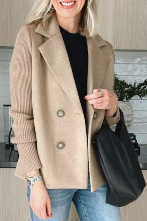 Johanna | Women’s Knit Double Breasted Blazer