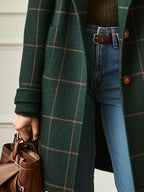 Jennifer Wool Check Coat — view 4