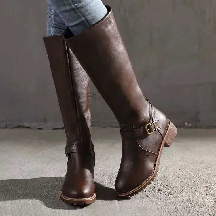 Daisy | Knee High Riding Boots — TOPNEWPLACE (view 3)