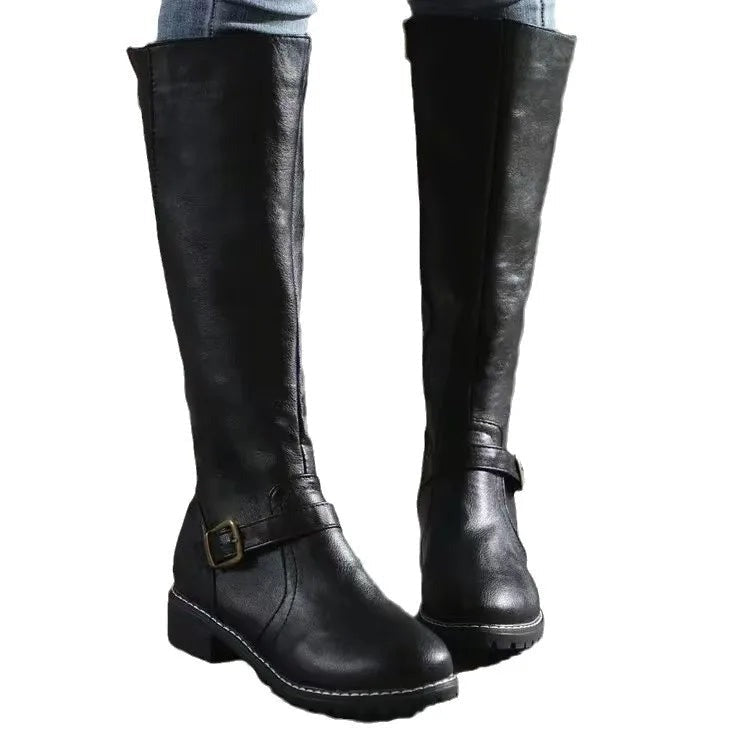 Daisy | Knee High Riding Boots — TOPNEWPLACE (view 5)