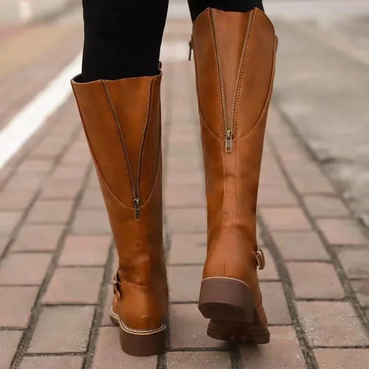 Daisy | Knee High Riding Boots — TOPNEWPLACE (view 6)
