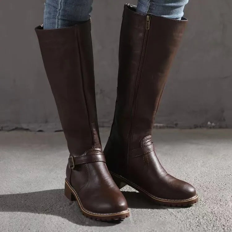Daisy | Knee High Riding Boots — TOPNEWPLACE (view 2)