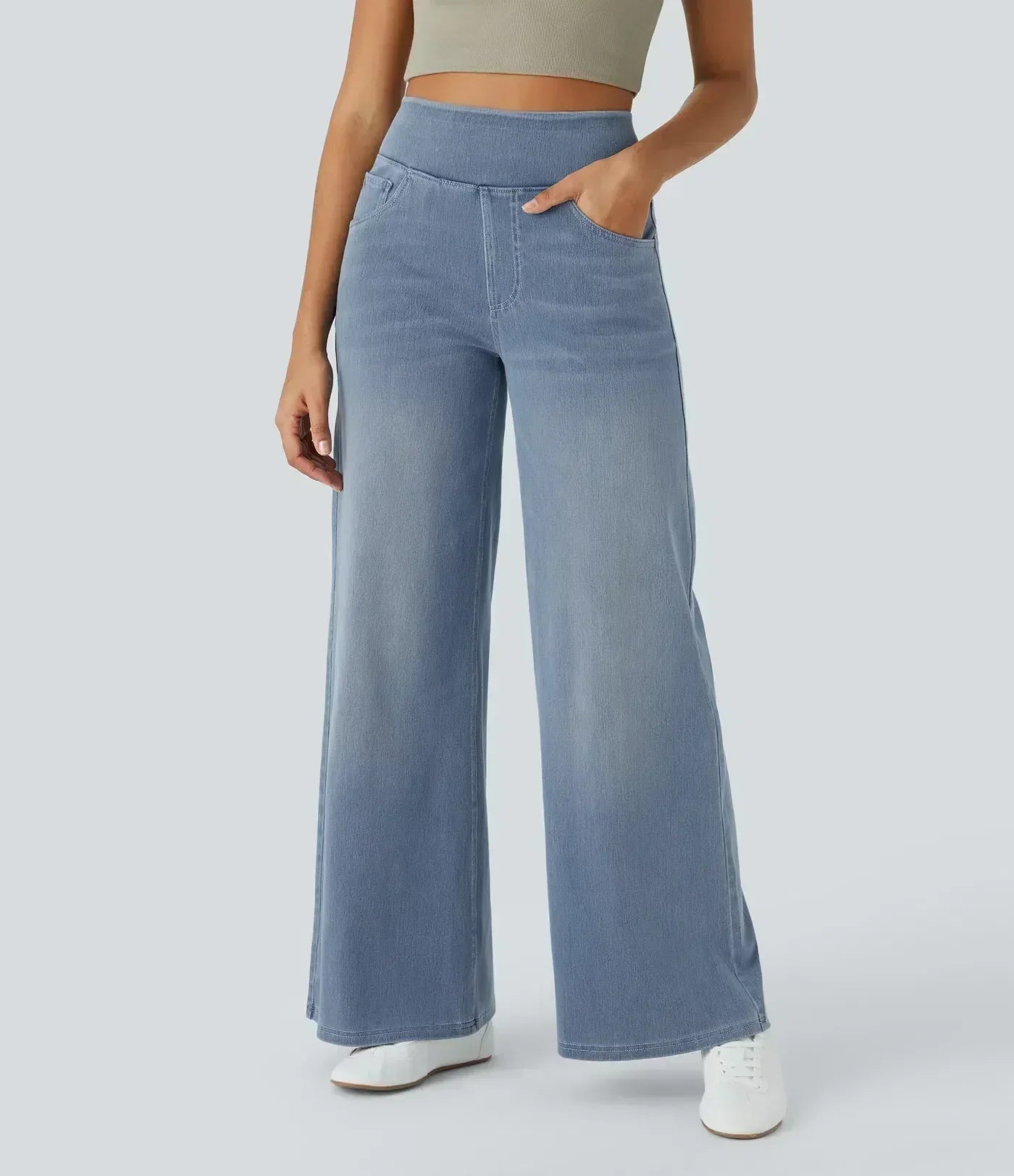 Gineva | Women’s High-Rise Flare Denim Pants