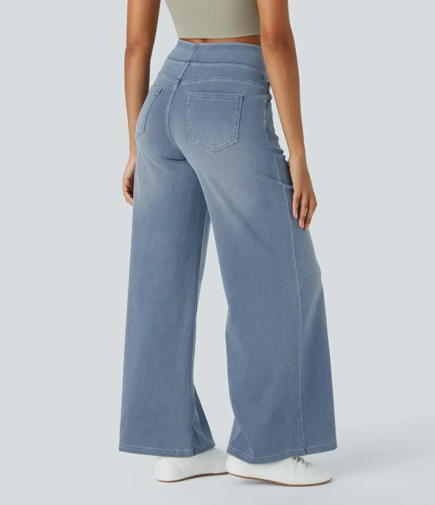 Gineva | Women’s High-Rise Flare Denim Pants — TOPNEWPLACE (view 12)