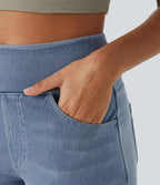 Gineva | Women’s High-Rise Flare Denim Pants