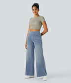 Gineva | Women’s High-Rise Flare Denim Pants — TOPNEWPLACE (view 10)