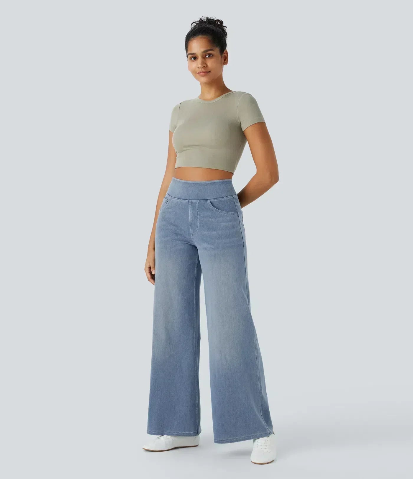 Gineva | Women’s High-Rise Flare Denim Pants — TOPNEWPLACE (view 10)