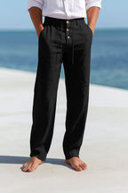 Ludvig | Men's Linen Straight Leg Trousers