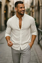 Men's Long Sleeve Casual Shirt — view 1