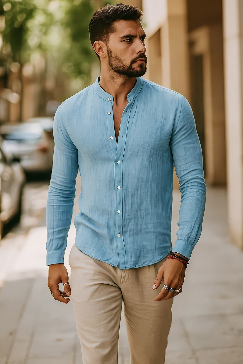 Men's Long Sleeve Casual Shirt — view 6