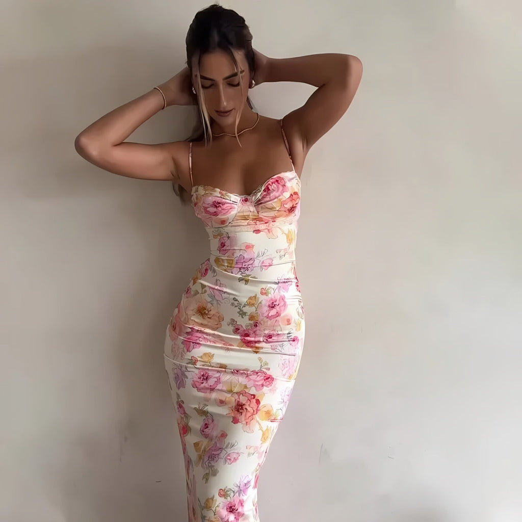 Women's Floral Sleeveless Maxi Dress — view 1