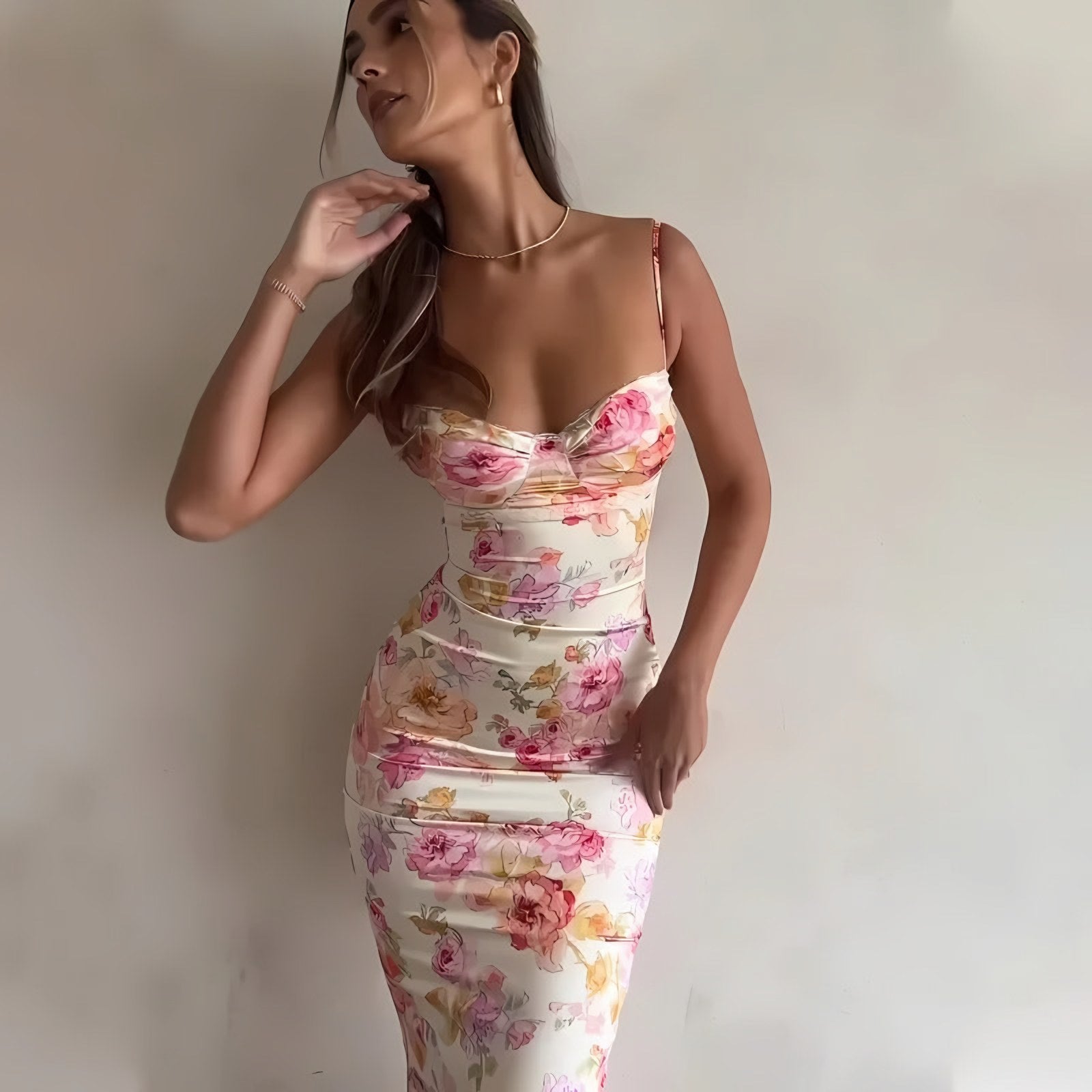 Women's Floral Sleeveless Maxi Dress — view 2