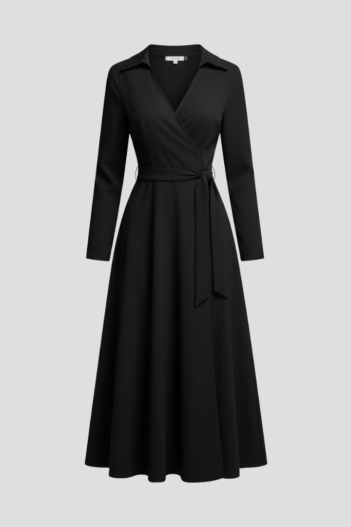 Women's Wedding Guest Wrap Midi Dress — TOPNEWPLACE