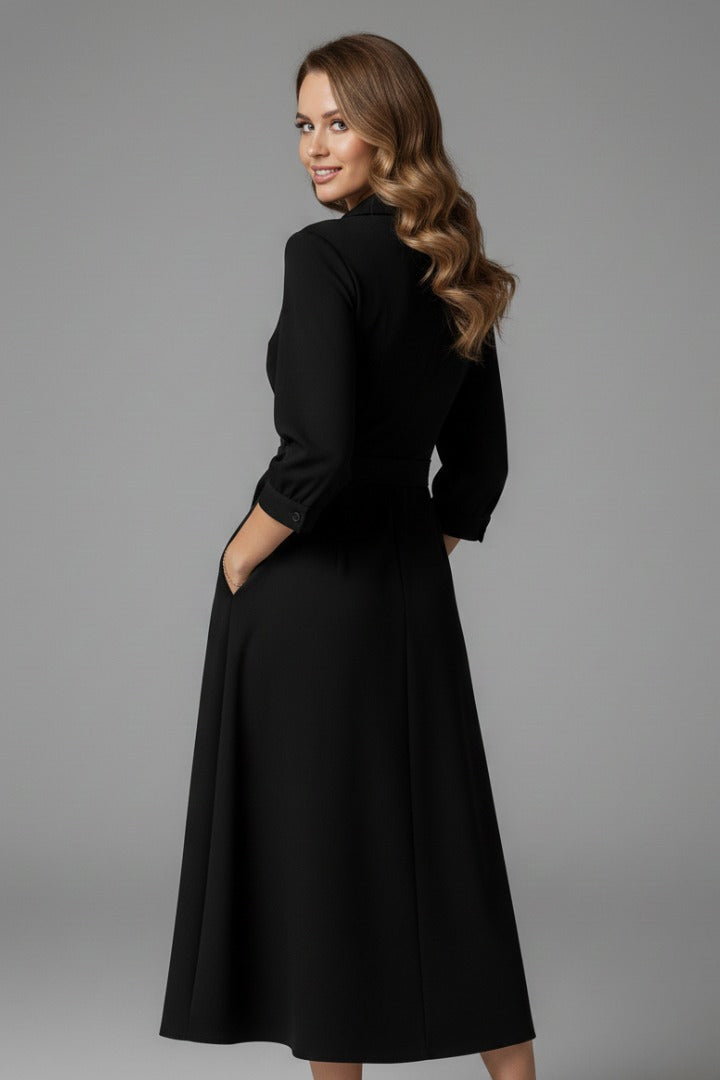 Women's Wedding Guest Wrap Midi Dress — TOPNEWPLACE (view 4)