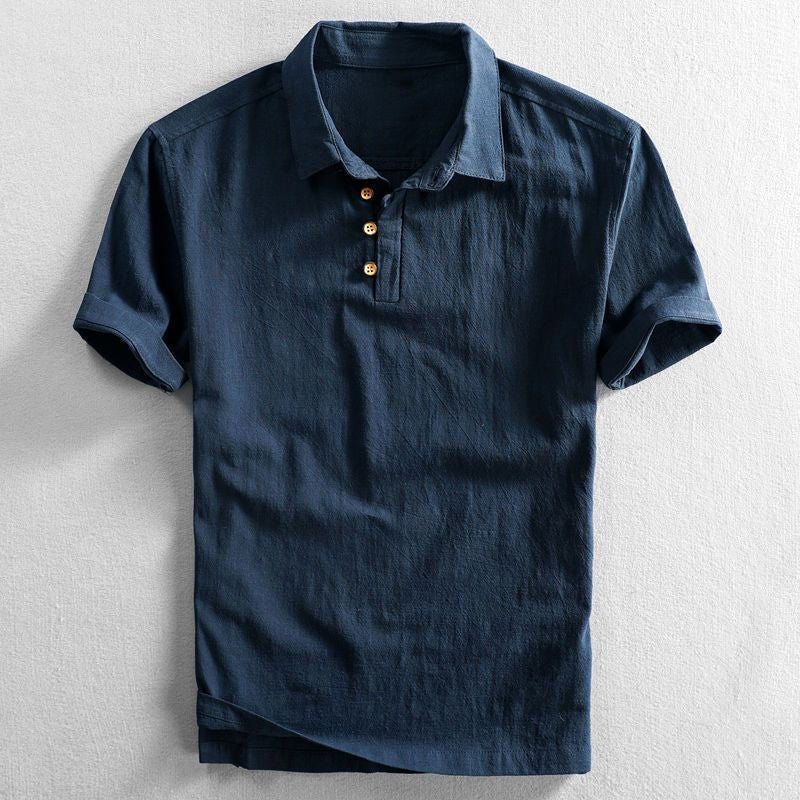 Joakim | Men's Linen Polo Shirt with Short Sleeves