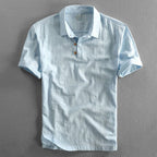 Joakim | Men's Linen Polo Shirt with Short Sleeves
