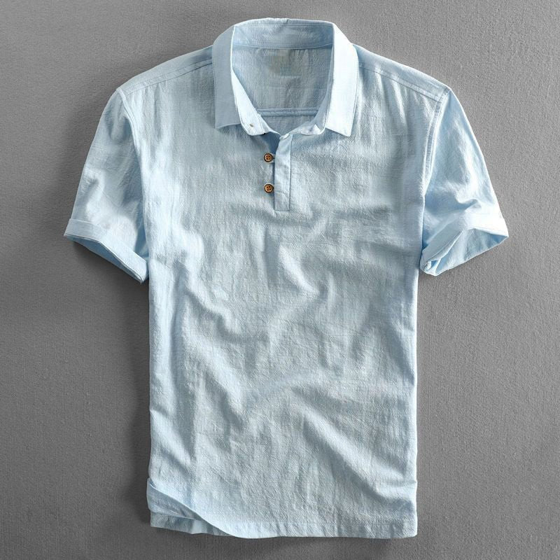 Joakim | Men's Linen Polo Shirt with Short Sleeves