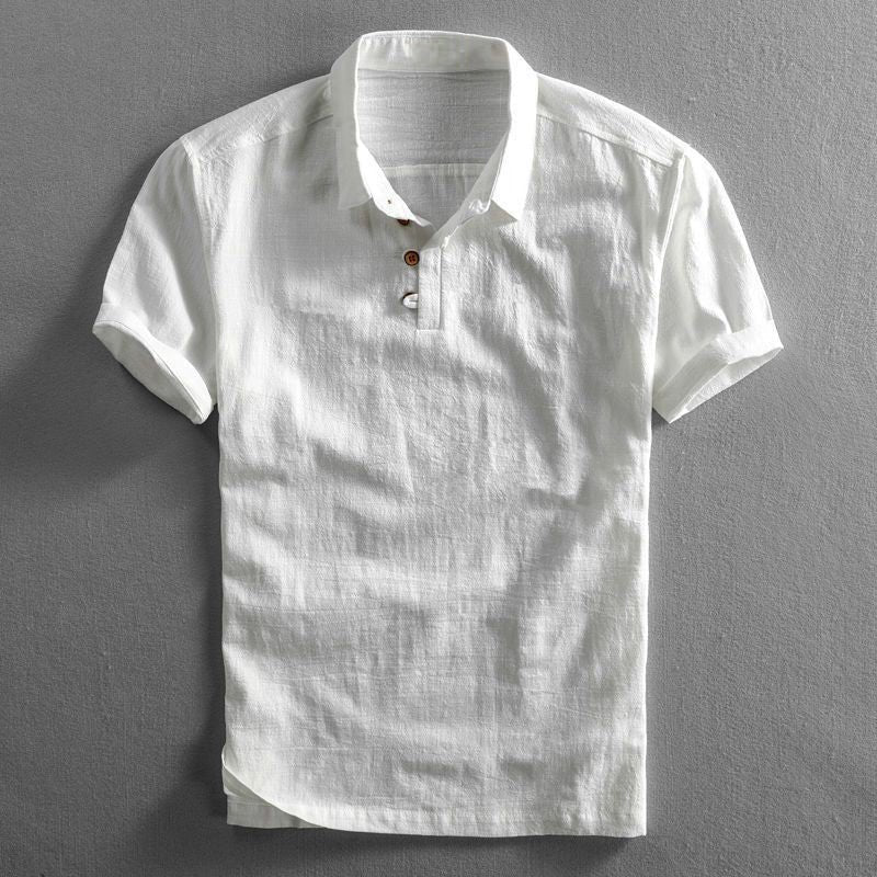 Joakim | Men's Linen Polo Shirt with Short Sleeves