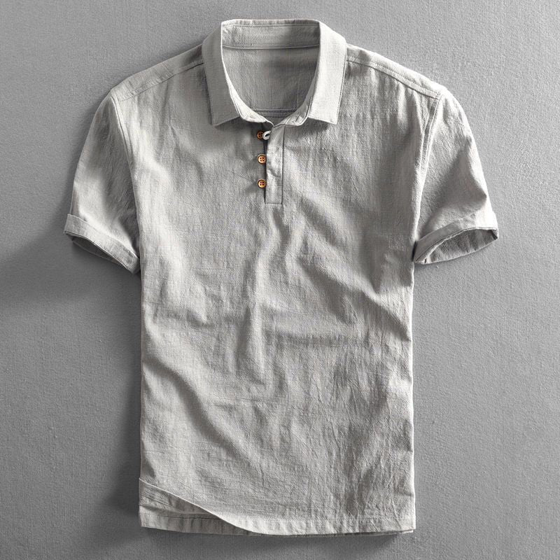 Joakim | Men's Linen Polo Shirt with Short Sleeves