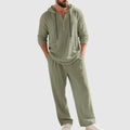 Lorenz | Men's Linen Relaxed-Fit Set with Hood