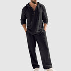 Lorenz | Men's Linen Relaxed-Fit Set with Hood
