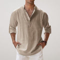 Hakon | Men's Linen Relaxed Fit Shirt with Long Sleeves