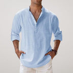 Hakon | Men's Linen Relaxed Fit Shirt with Long Sleeves