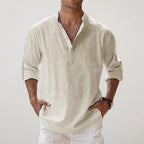 Hakon | Men's Linen Relaxed Fit Shirt with Long Sleeves