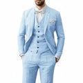Marek | Men's Linen Three-Piece Wedding Suit