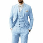 Marek | Men's Linen Three-Piece Wedding Suit