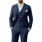 Marek | Men's Linen Three-Piece Wedding Suit
