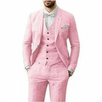 Marek | Men's Linen Three-Piece Wedding Suit