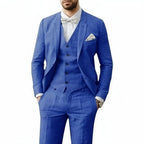 Marek | Men's Linen Three-Piece Wedding Suit
