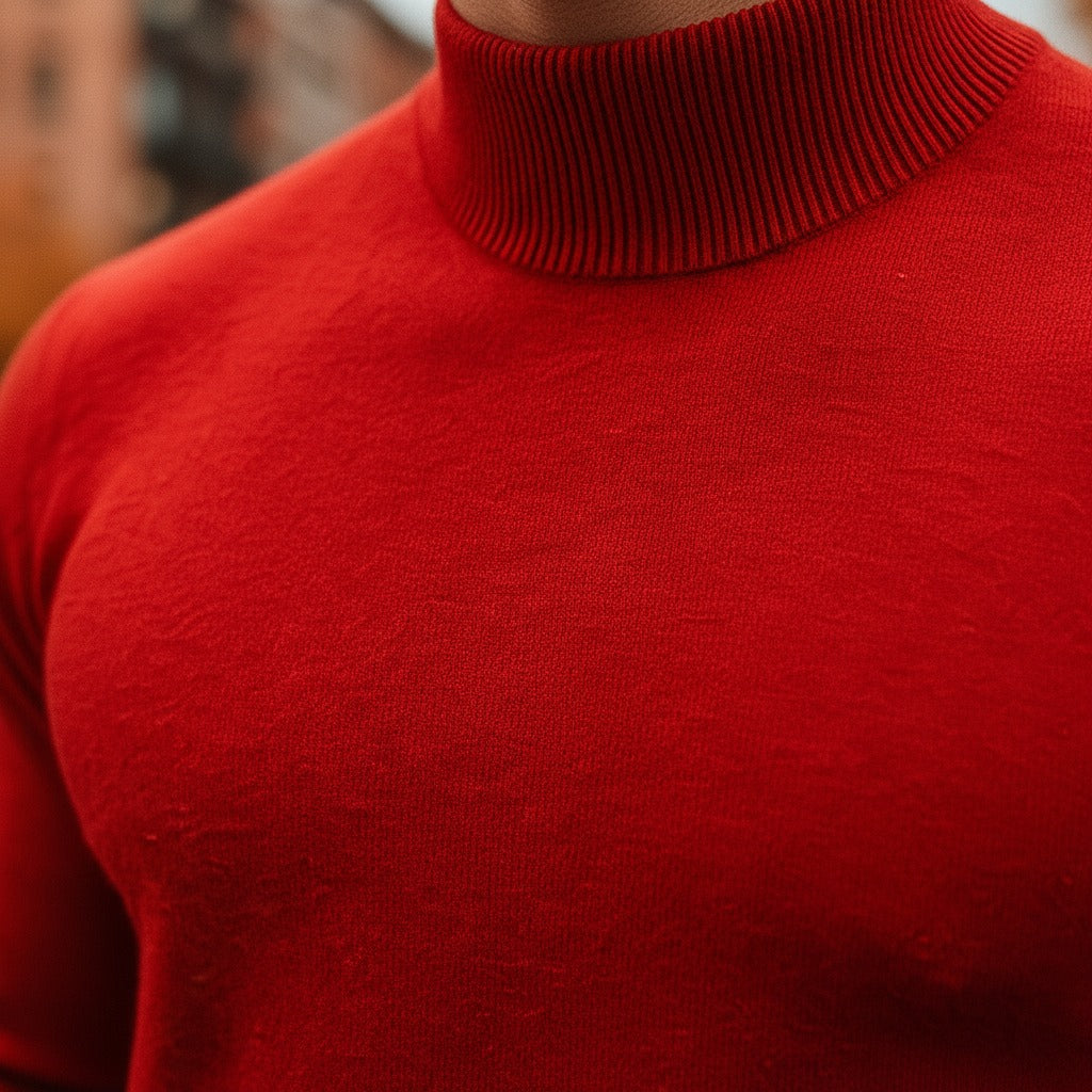 Alfie | Mock Neck Knit Sweater — TOPNEWPLACE (view 7)