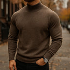 Alfie | Mock Neck Knit Sweater — TOPNEWPLACE (view 3)