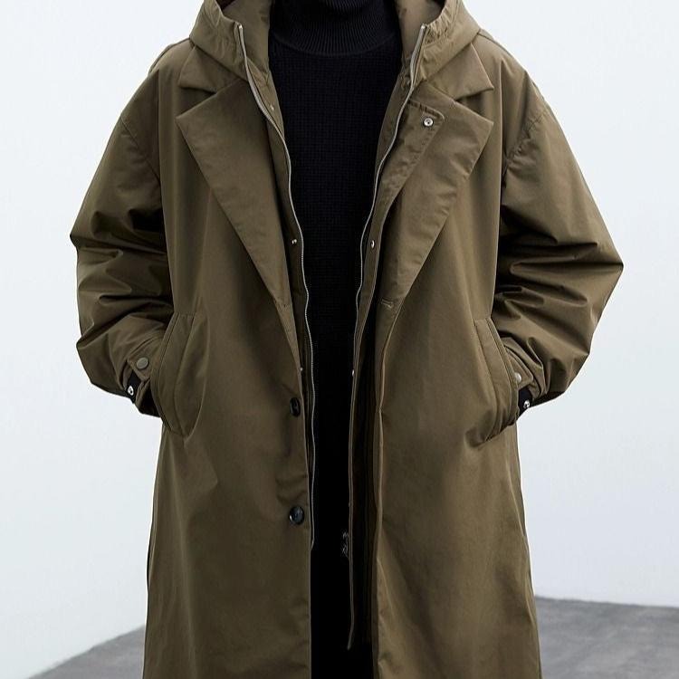Arthur | Oversized Hooded Trench Coat — TOPNEWPLACE (view 3)