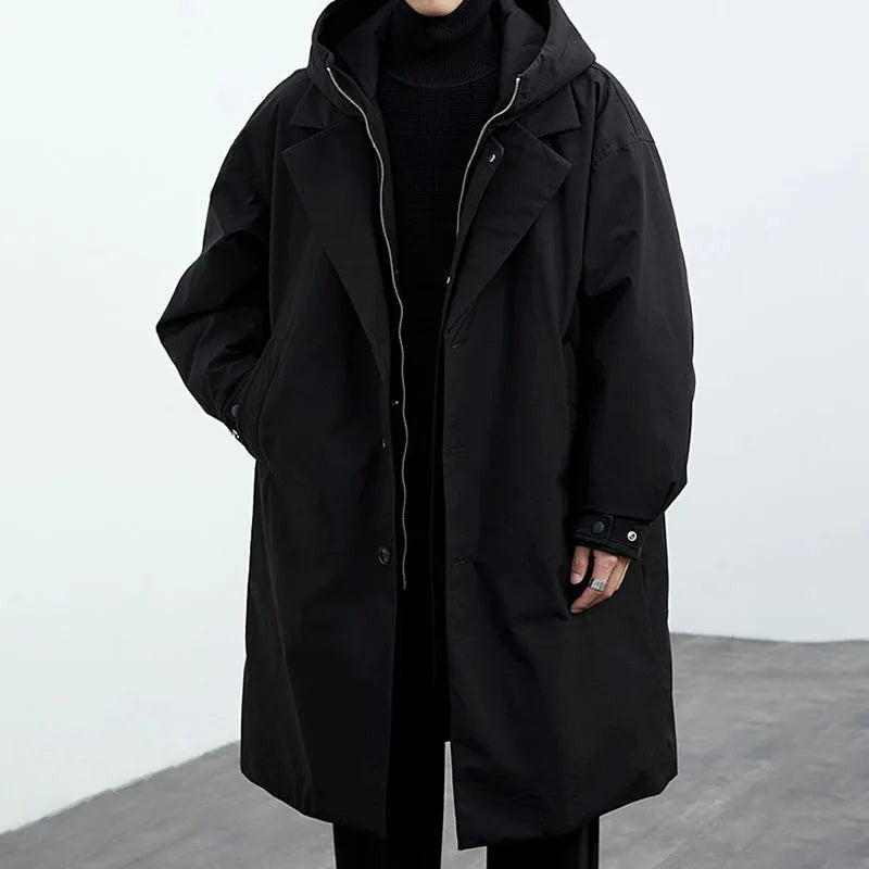 Arthur | Oversized Hooded Trench Coat — TOPNEWPLACE (view 8)