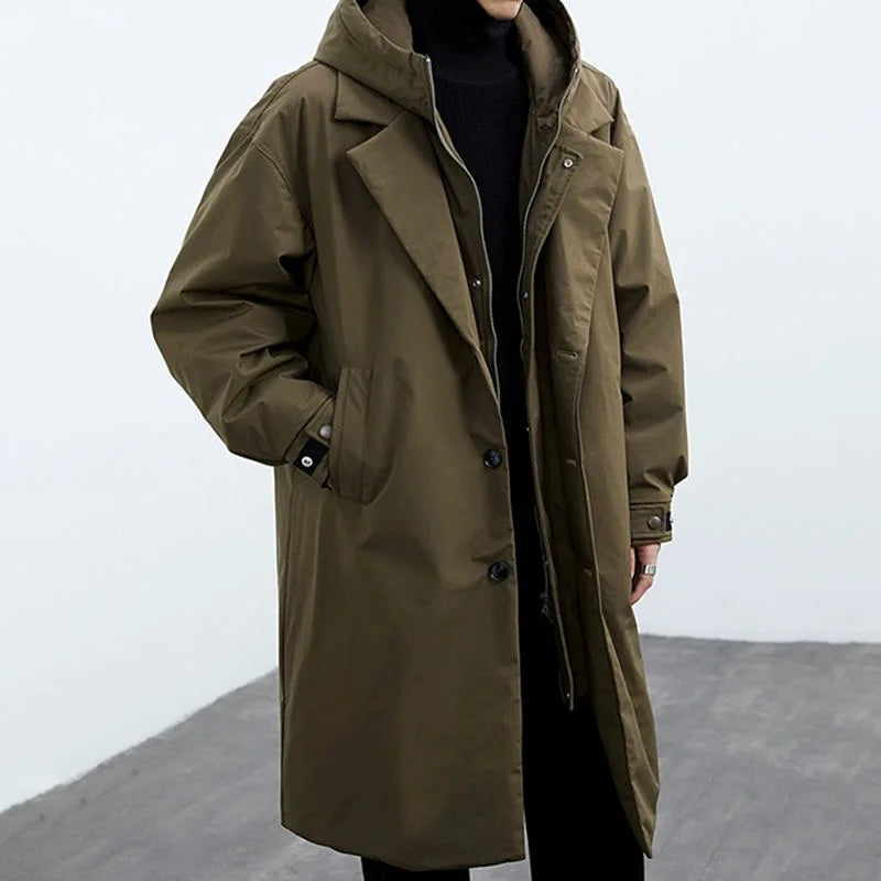 Arthur | Oversized Hooded Trench Coat — TOPNEWPLACE