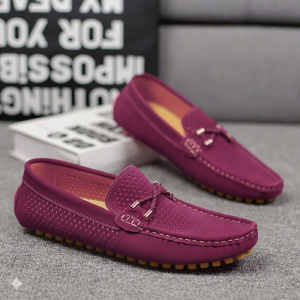 Lucius | Men's Perforated Slip-On Loafers