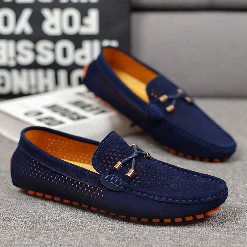 Lucius | Men's Perforated Slip-On Loafers