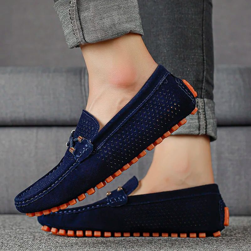 Lucius | Men's Perforated Slip-On Loafers