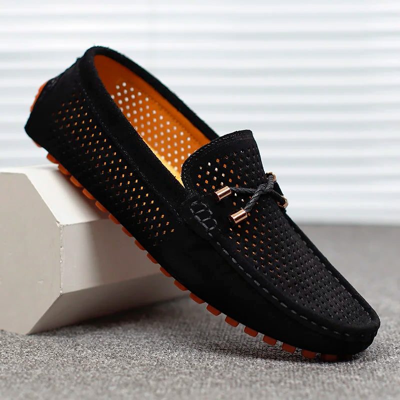 Lucius | Men's Perforated Slip-On Loafers