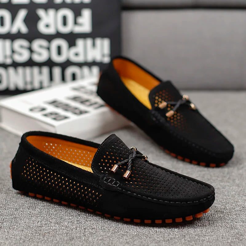 Lucius | Men's Perforated Slip-On Loafers