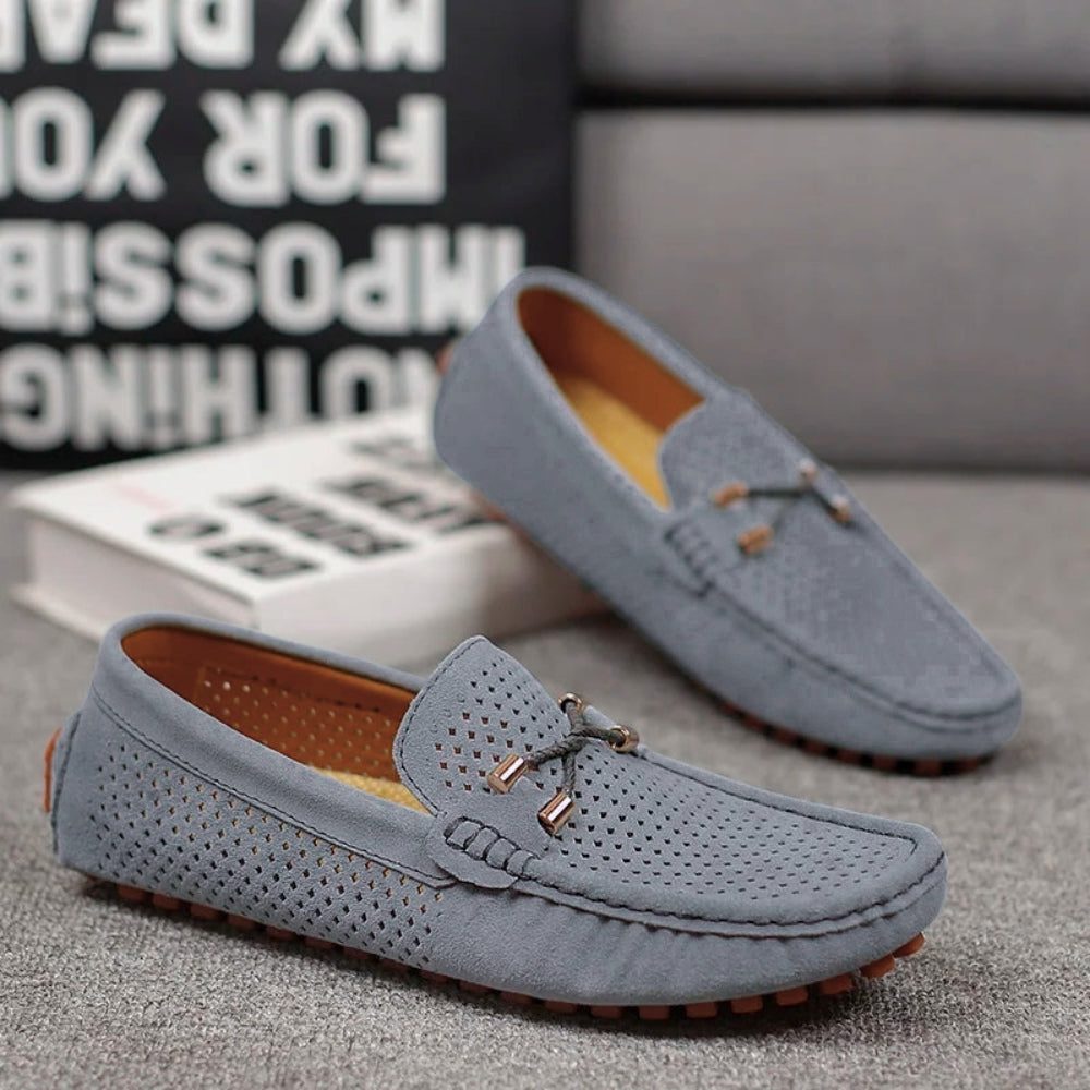 Lucius | Men's Perforated Slip-On Loafers