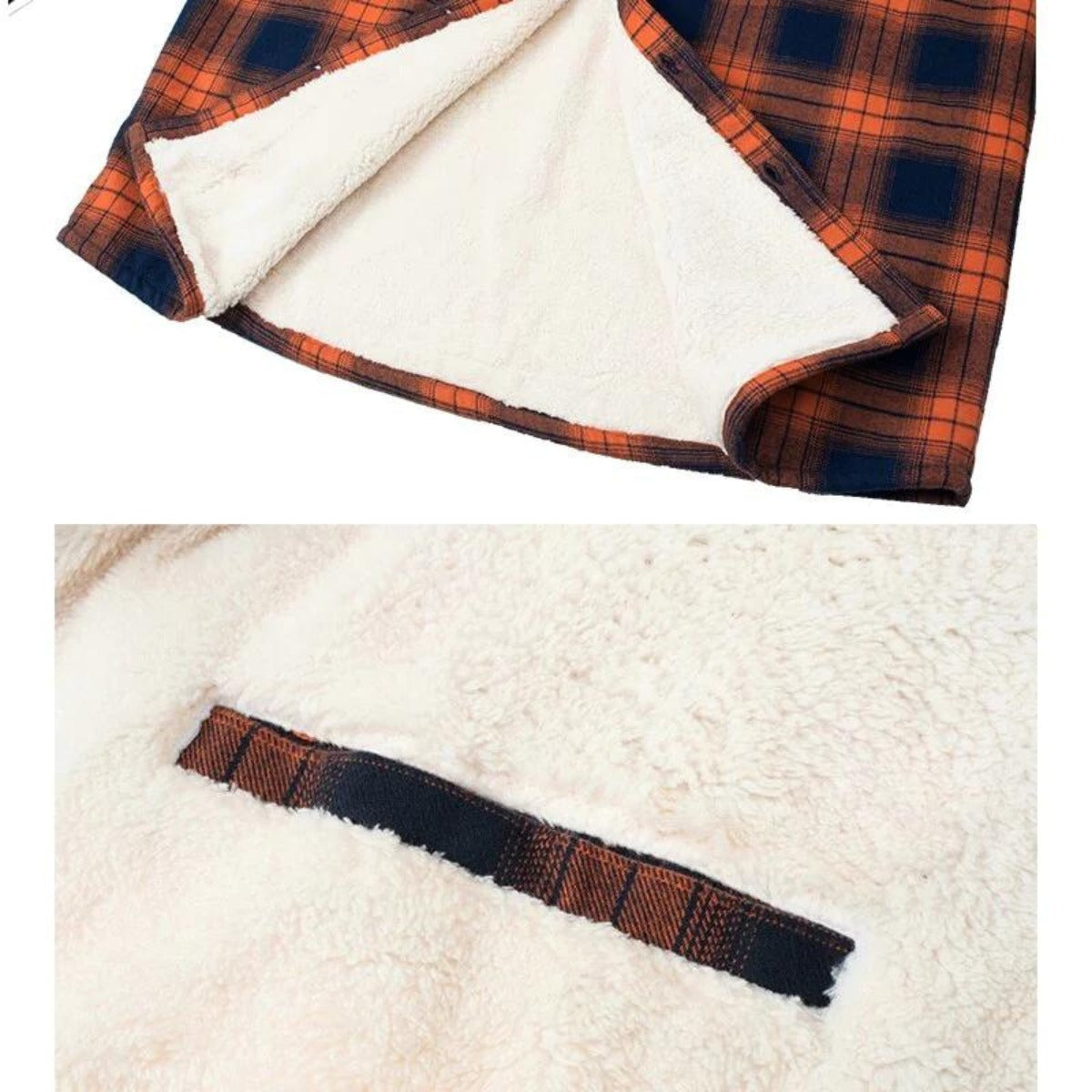 Theo | Plaid Sherpa Jacket — TOPNEWPLACE (view 4)