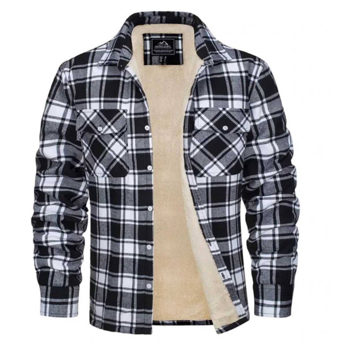 Theo | Plaid Sherpa Jacket — TOPNEWPLACE (view 7)