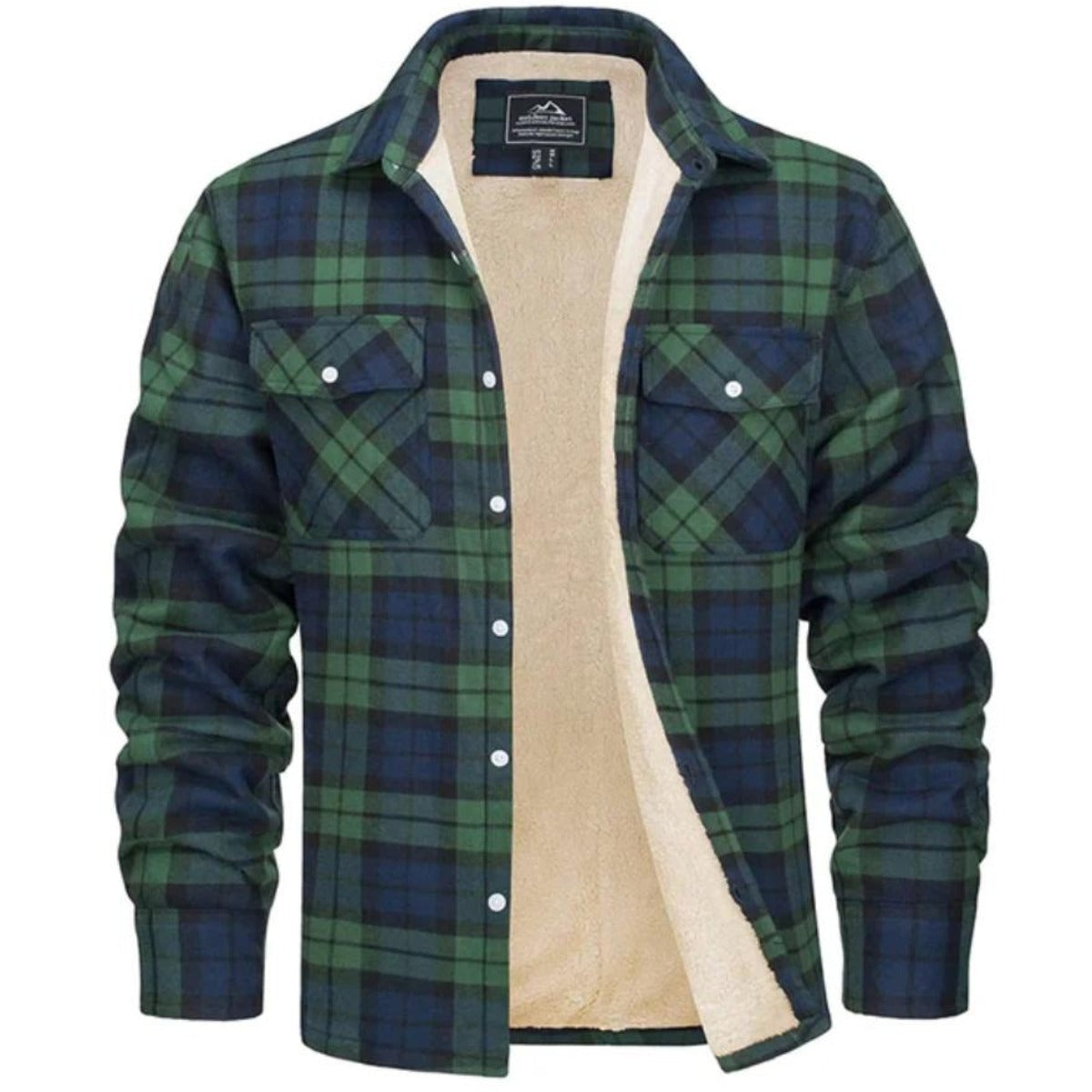 Theo | Plaid Sherpa Jacket — TOPNEWPLACE (view 5)